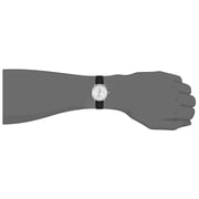 Omax Dome Series Black Leather Analog Watch For Women DCD002P62B