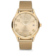 Omax Vintage Collection Gold Mesh Analog Watch For Unisex VC07G11A