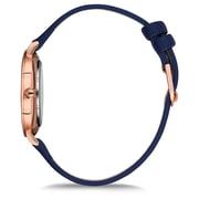 Omax Seashell Collection Blue Leather Analog Watch For Women SH02R44I
