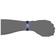 Omax Seashell Collection Blue Leather Analog Watch For Women SH02R44I