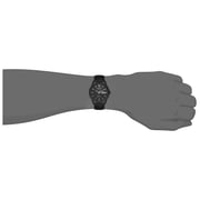 Omax Classic Series Black Leather Analog Watch For Men JD01M22I