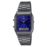 Casio Vintage Grey Stainless Steel Analog Unisex Watch AQ-230GG-2ADF