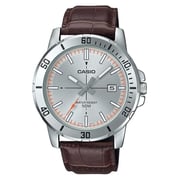 Casio Standard Brown Leather Analog Men Watch MTP-VD01L-8EVUDF