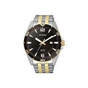 Citizen Dress Silver/Gold Stainless Steel Analog Watch For Men BI5059-50E