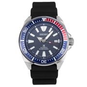 Seiko Samurai Black Silicone Analog Watch For Men SRPB53J1