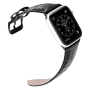Dux Ducis Luxury Leather Band + Watch Case Black For Apple Watch 42/44mm