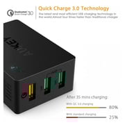 Aukey 3-Port Wall Charger + Micro Type Cable Black