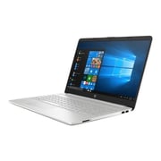 HP 15-DW1014NE Laptop - Core i7 1.8GHz 8GB 512GB 4GB Win10 15.6inch FHD Natural Silver English/Arabic Keyboard
