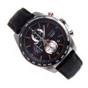 Buy Seiko Chronograph Black Leather Analog Watch For Men SSB265P1