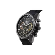 Seiko Chronograph Black Silicone Analog Watch For Men SSB349P1