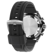 Seiko Chronograph Black Silicone Analog Watch For Men SSB349P1