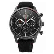 Seiko Chronograph Black Silicone Analog Watch For Men SSB359P1