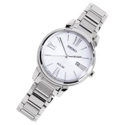 Seiko Solar Silver Metal Analog Watch For Women SUT323P1