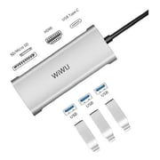 WIWU Alpha 731HP 7 In1 (Cardreader/HDMI/Type-C/3xUSB 3.0) TypeC Hub Silver