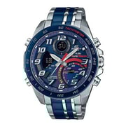 Casio Edifice Silver/Blue Stainless Steel Men Analog/Digital Watch ECB-900TR-2A