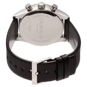 Calvin Klein Steadfast Black Leather Men Analog Watch K8S271C1