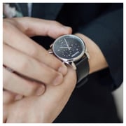 Calvin Klein Steadfast Black Leather Men Analog Watch K8S271C1