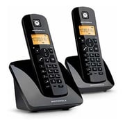 Motorola C402 Twin Cordless Phone Black