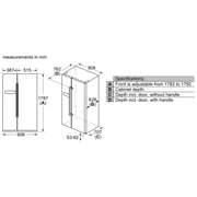 Siemens Side by Side Refrigerator 616 Litres KA93NVL30M