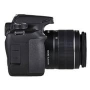 كاميرا كانون رقمية بعدسة أحادية عاكسة سوداء طرازEOS 4000D  مع عدسة كيت EF-S مقاس18-55 مم III.
