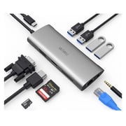 WIWU 505302 Alpha 11in1 Type C Converter Grey For MacBook