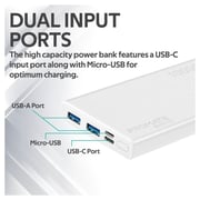 Promate Power Bank 10000MAh White