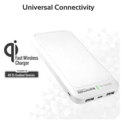 Promate AURAVOLT10+ Wireless Charging Power Bank 10000mAh White