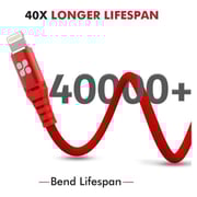 Promate USB-C To Lightning 1.2m Red