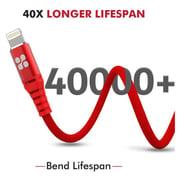كابل بروميت USB-C إلى لايتنينج 1.2 متر أحمر