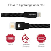Promate Lightning Cable 1.2m Black