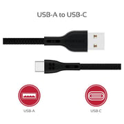 كابل بمنفذ USB-C من بروميت 1.2 متر أسود