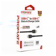 Promate USB-C To USB-C Cable 2m Black