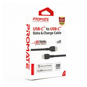 Promate USB-C To USB-C Cable 2m Black