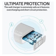 Promate Dual USB Port Wall Charger White
