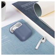 Promate Ultra Slim Silicon Case For Apple Airpods Navy Blue