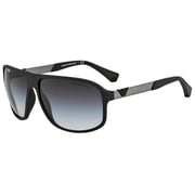 Emporio Armani Black Plastic Men EM-4029-50638G-64 Sunglasses