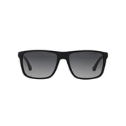 Emporio Armani Grey Plastic Polarized Men EM-4033-5229T3-56 Sunglasses