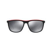Emporio Armani Black Plastic Polarized Men EM-4109-50426G-57 Sunglasses
