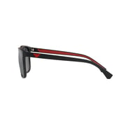 Emporio Armani Black Plastic Men EM-4129-504287-56 Sunglasses