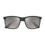 RayBan RB4264-601S5J-58 Black Plastic Polarized Men Sunglasses