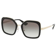 Prada Black Plastic Polarized Women PA-57US-1AB0A7-54 Sunglasses