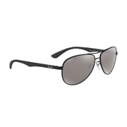 RayBan RB8313-002/K7-58 Black/Grey Carbon Fibre Polarized Men Sunglasses