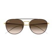 RayBan RB3589-905513-55 Brown/Gold Metal Unisex Sunglasses
