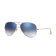 RayBan RB3025-001/3F-58 Gold Stainless Steel Unisex Sunglasses