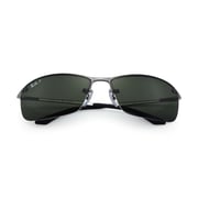 RayBan RB3183-004/9A-63 Gunmetal Metal Polarized Men Sunglasses