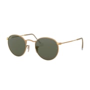 RayBan RB3447-112/58-50 Matte Gold Metal Polarized Unisex Sunglasses