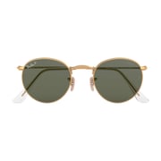 RayBan RB3447-112/58-50 Matte Gold Metal Polarized Unisex Sunglasses