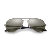 RayBan RB8317CH-003/5J-58 Silver Metal Polarized Men Sunglasses