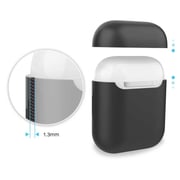 Promate Ultra Slim Silicon Case For Apple Airpods Black