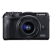 Canon EOS M6 Mark II Mirrorless Digital Camera Black EF-M15-45mm Lens